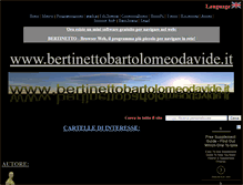 Tablet Screenshot of bertinettobartolomeodavide.it
